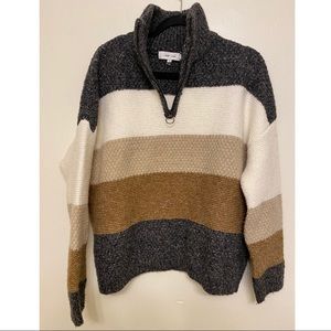 John + Jenn Half Zip Oversized Sweater